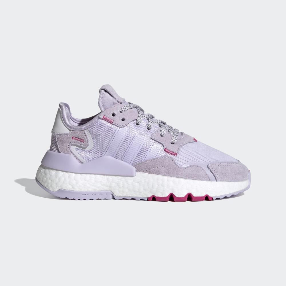 Adidas Girls' Nite Jogger Originals Shoes Purple Ireland FV4557